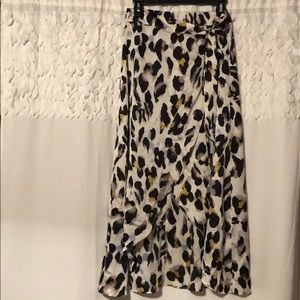 Cheetah Print Midi Skirt